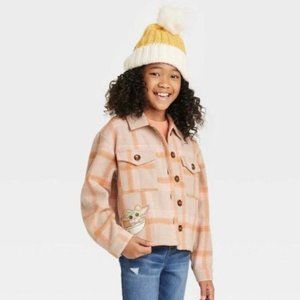 Star Wars, The Mandalorian: "Grogu" Wool Coat, Size Girls SZ S,Color Brown